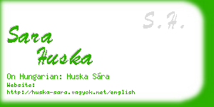 sara huska business card